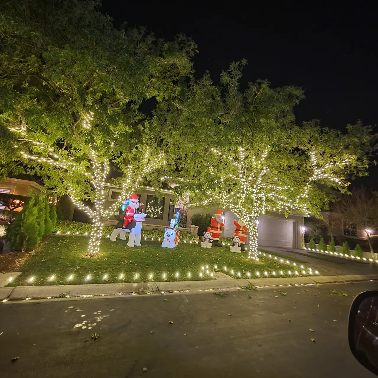 Residential holiday lighting display